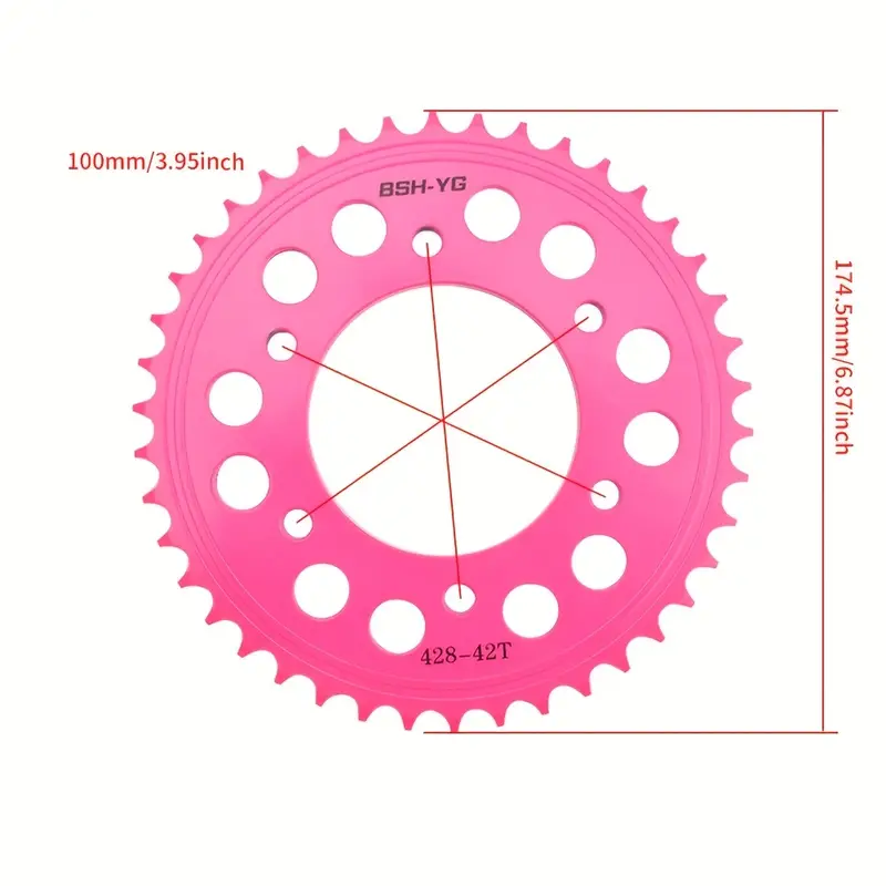 Motorcycle Modification Parts Pink Chain - Image 3