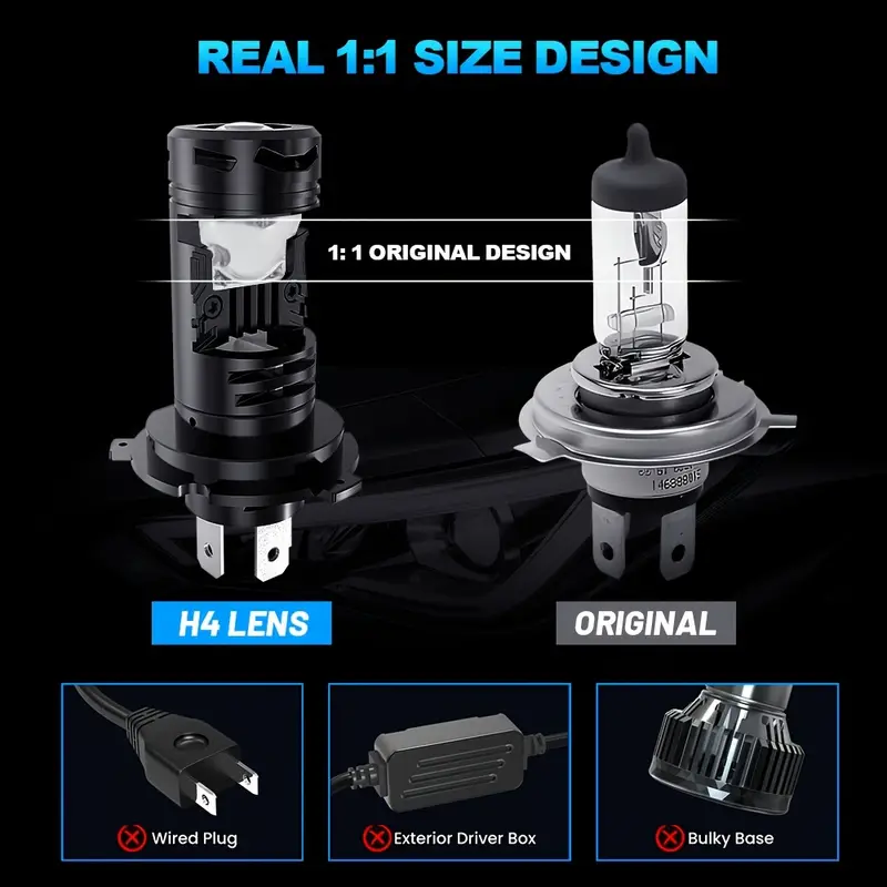 NLPEARL H4 LED Motorcycle Headlight - Image 2